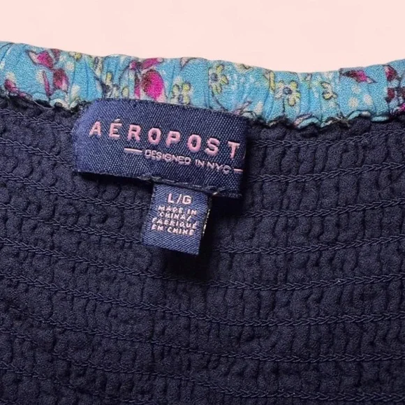 Aeropostale Navy and Floral dress - Picture 3 of 3